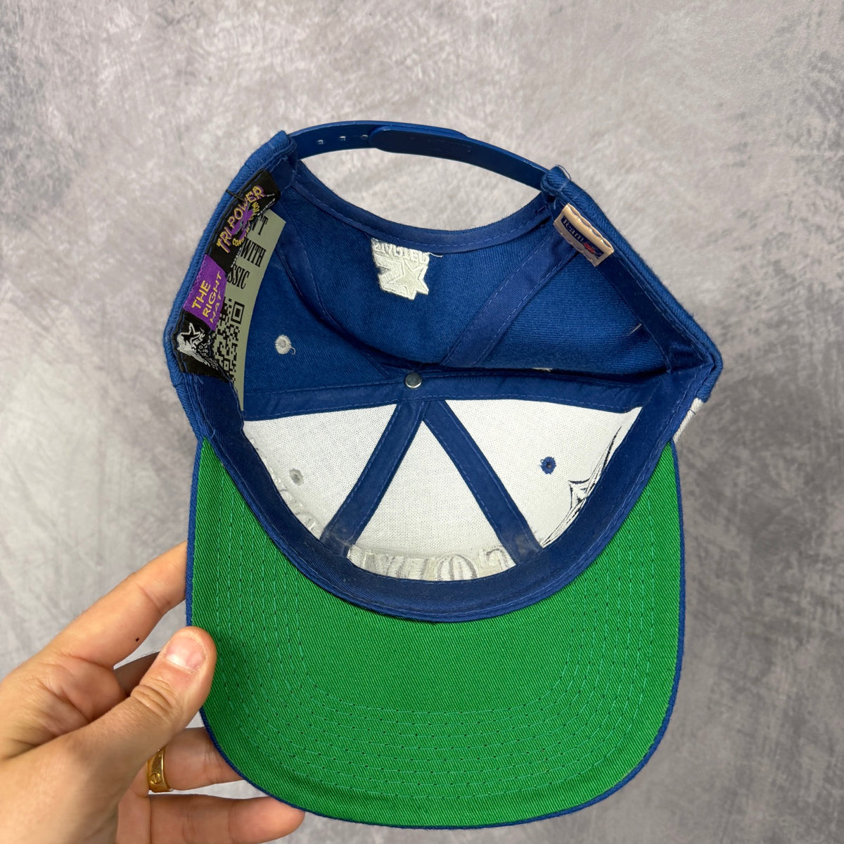 90s Blue Dallas Cowboys Starter Snapback Hat 6829