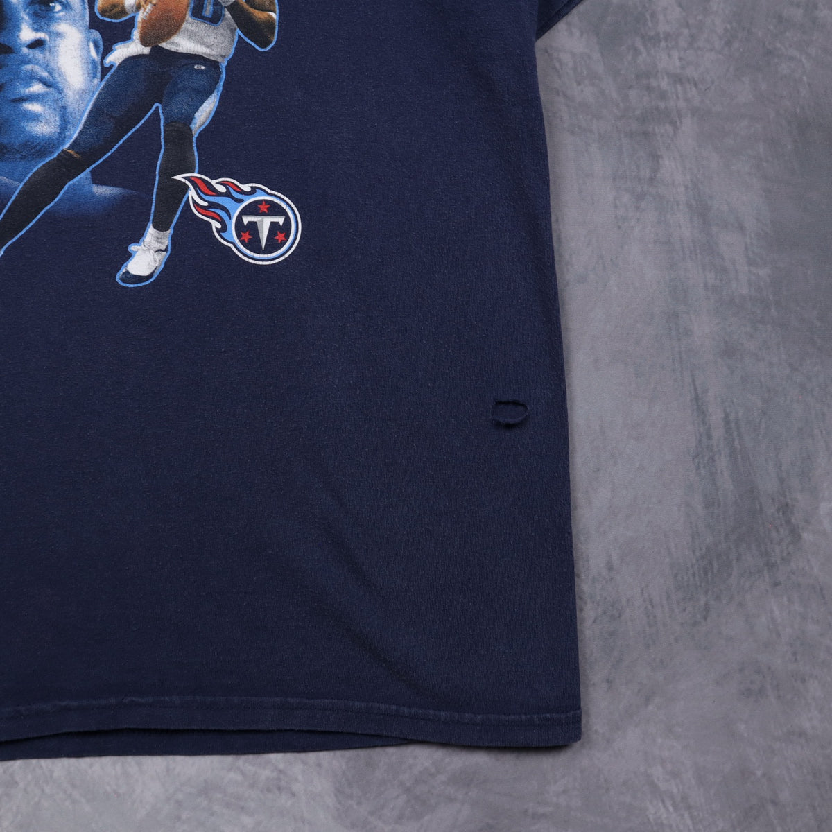 Early 00s Navy Blue Vince Young Tennessee Titans Shirt 6549