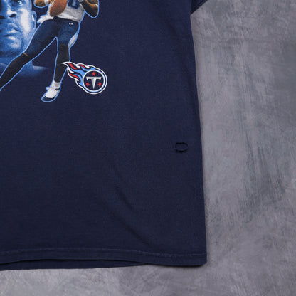 Early 00s Navy Blue Vince Young Tennessee Titans Shirt 6549
