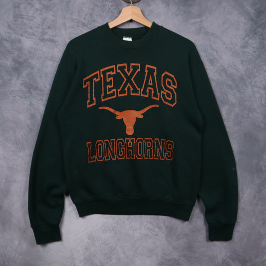 90s Green Texas Longhorns Crewneck Sweatshirt 5717
