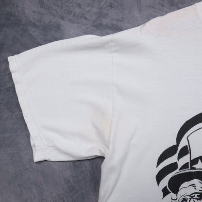 1997 White Rage Against The Machine 'Who Is Bought And Sold' Tour Shirt 5131