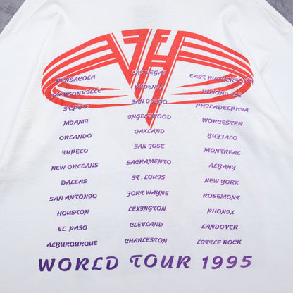1995 White Van Halen Balance World Tour Shirt 4937
