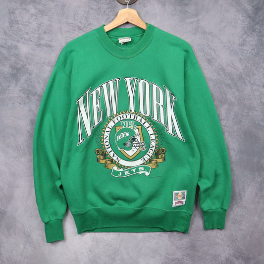 90s Green New York Jets Crewneck Sweatshirt 6423