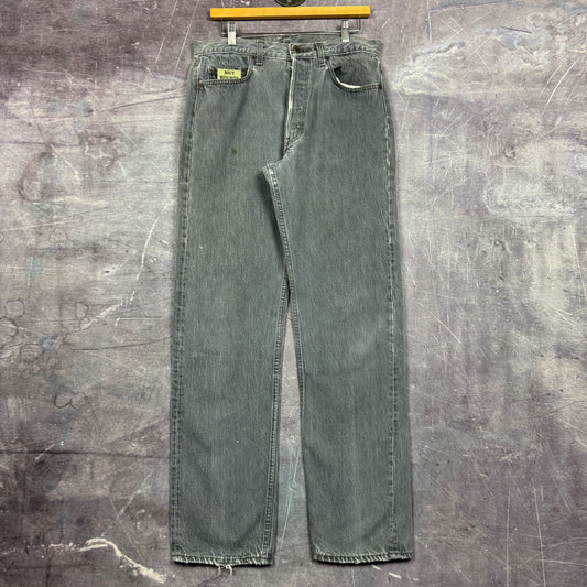 80s Gray Levi's 501 Denim Jeans 32x32.5 0798