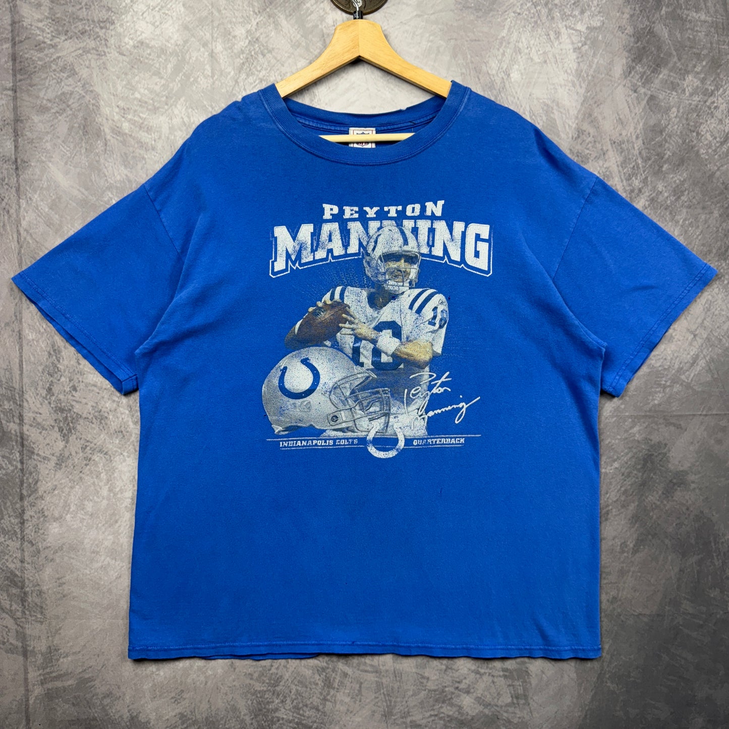 00s Blue Peyton Manning Indianapolis Colts Shirt 4248
