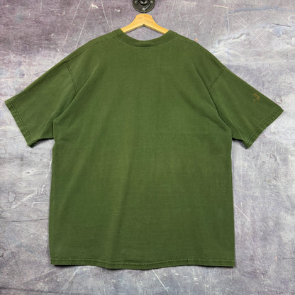 Early 00s Green Wilson Pro 5000 Essential Logo Shirt XL 0989