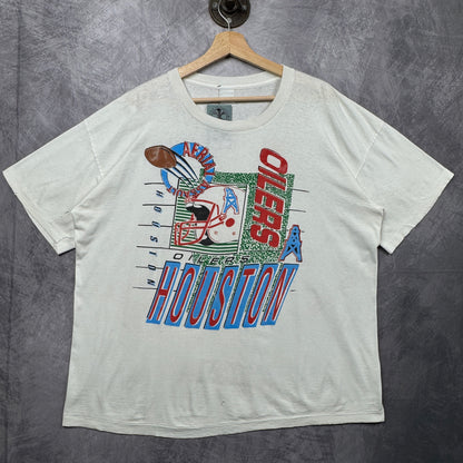 90s White Houston Oilers Shirt 4221