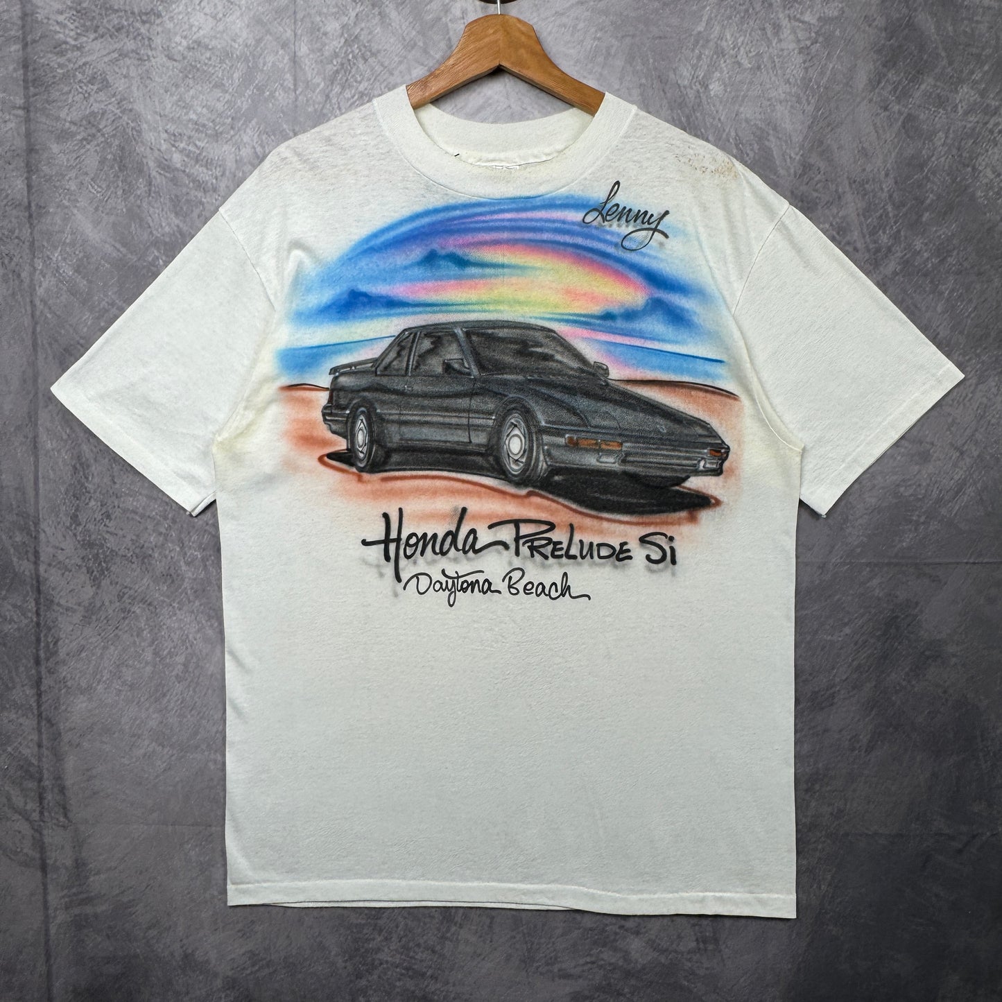 90s White Honda Prelude Si Airbrush Shirt 3928