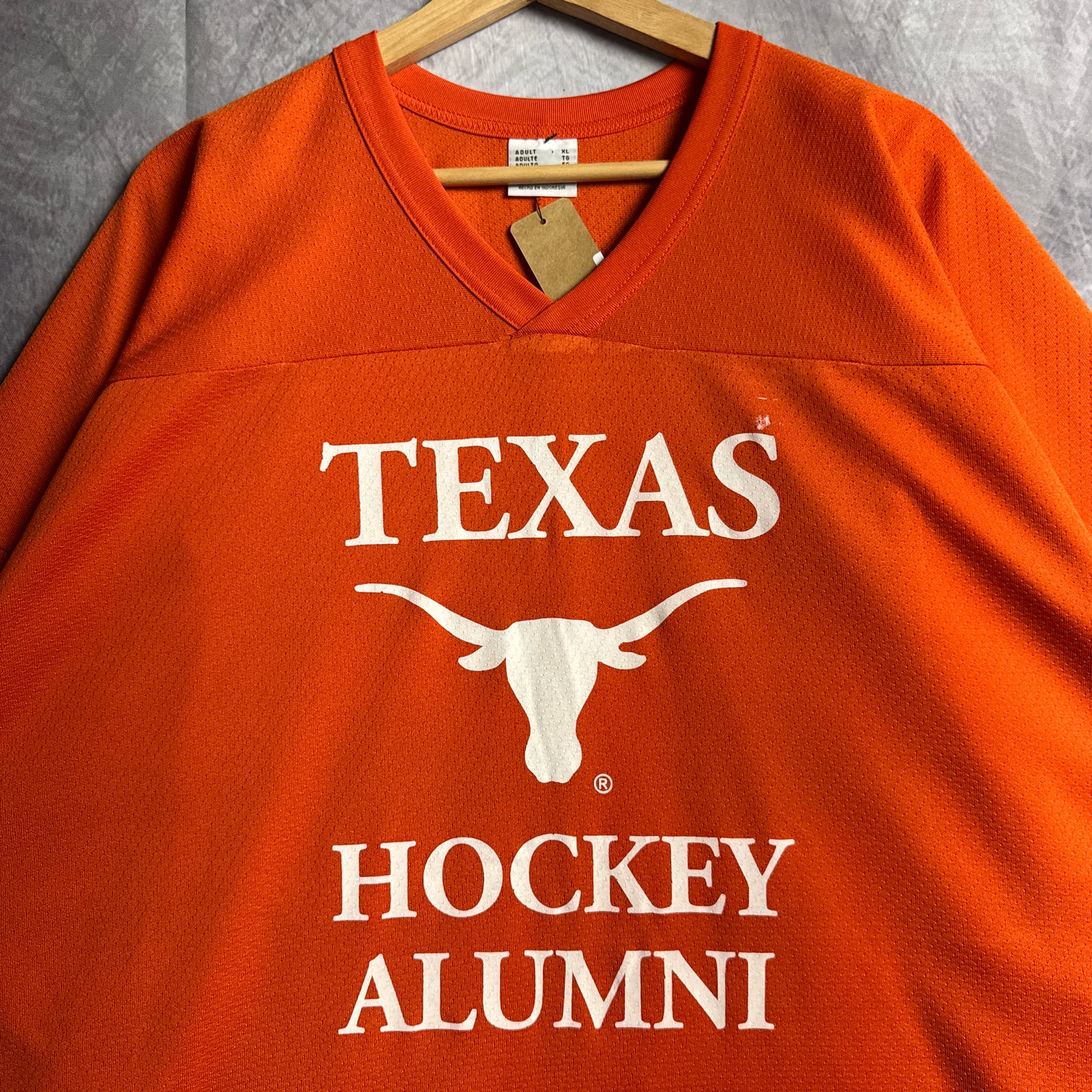90s Orange Texas Longhorns Hockey Alumni Jersey 4616