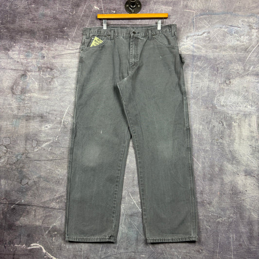 00s Gray Dickies Carpenter Work Pants 36x30 0440