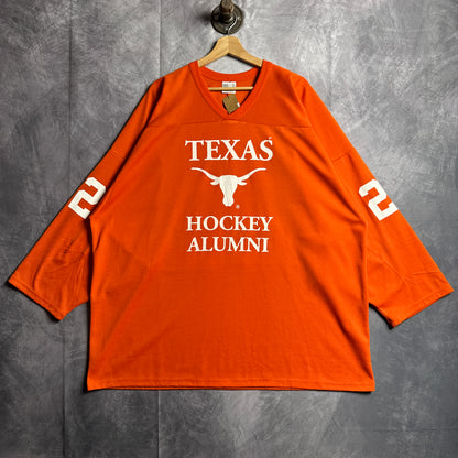 90s Orange Texas Longhorns Hockey Alumni Jersey 4616
