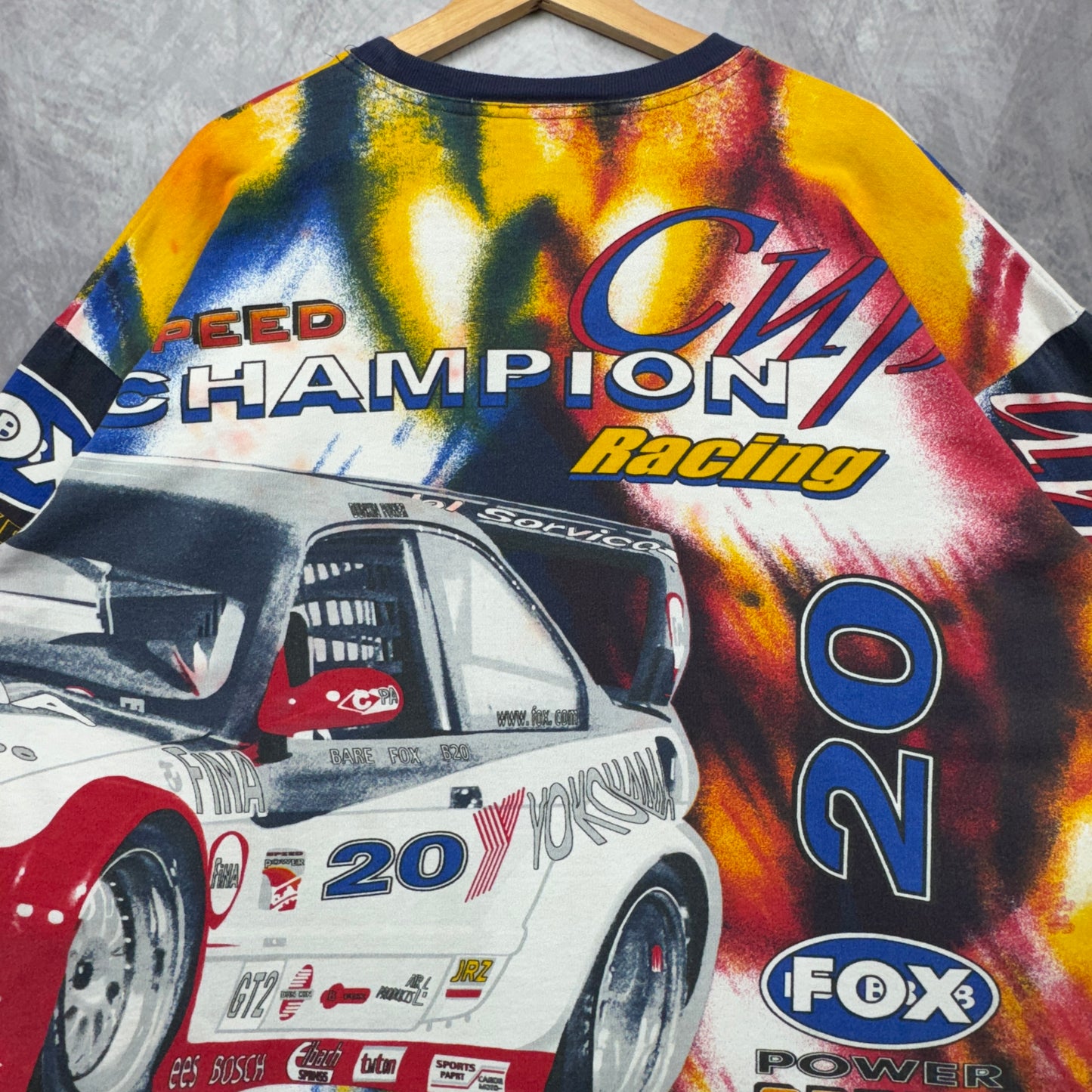 90s Multicolor BMW All Over Print Shirt 4073