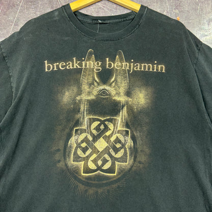 Early 00s Black Breaking Benjamin Graphic Shirt L 0913