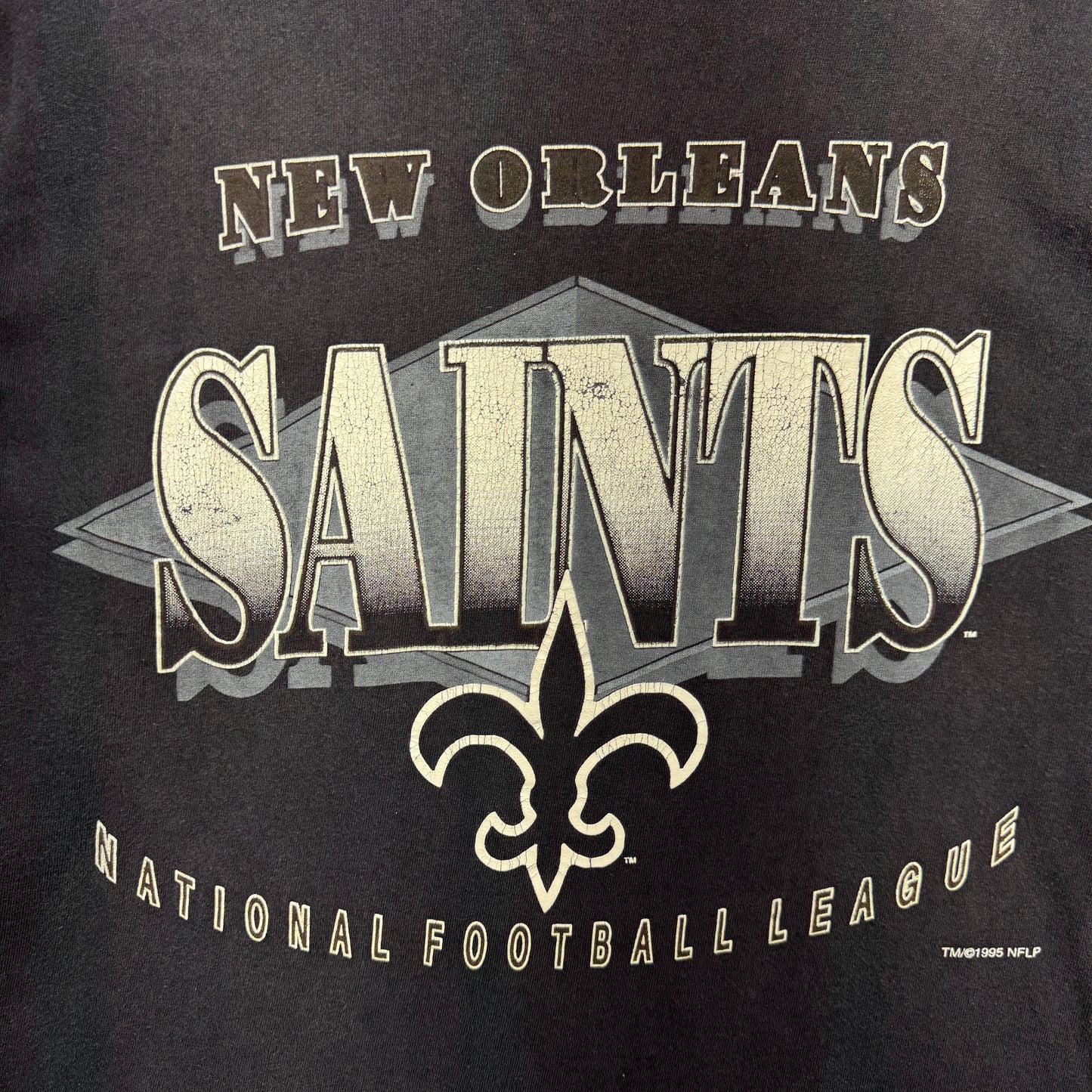 1995 Black New Orleans Saints Longsleeve Shirt 4215