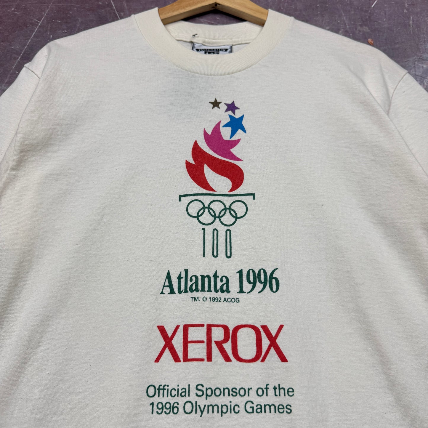 1996 White Atlanta Olympics Shirt 3452