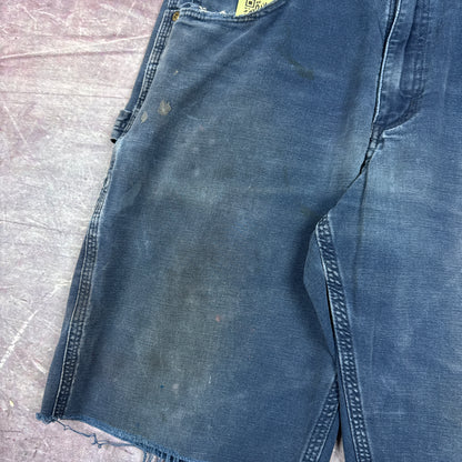 90s Navy Blue Carhartt Baggy Carpenter Work Shorts 30x10 BA83
