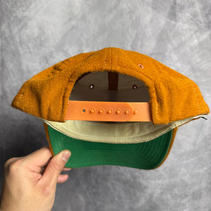 80s Texas Longhorns Sports Specialties Single Line Script Snapback Hat 4633