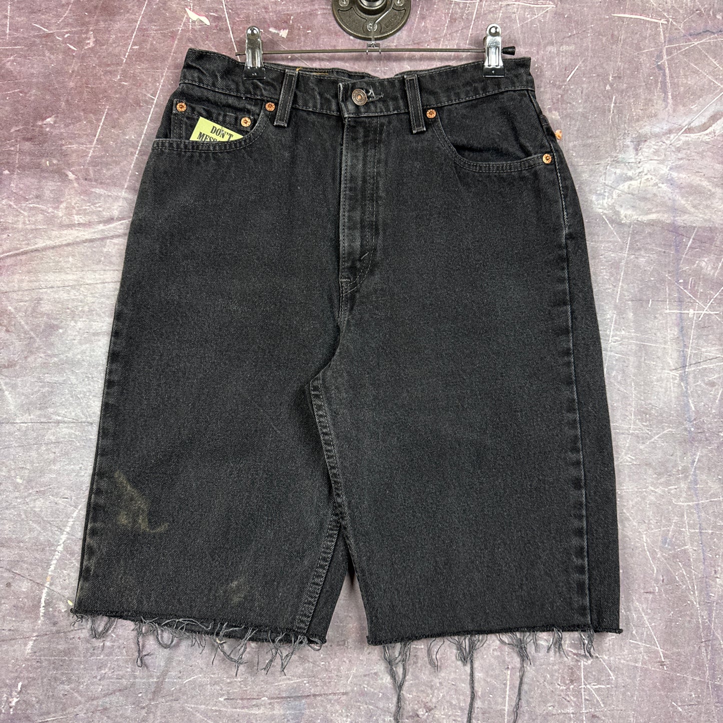 90s Black Levi's 512 Denim Shorts 29x10 2739