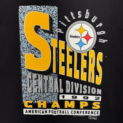1992 Black Pittsburgh Steelers Shirt 4183