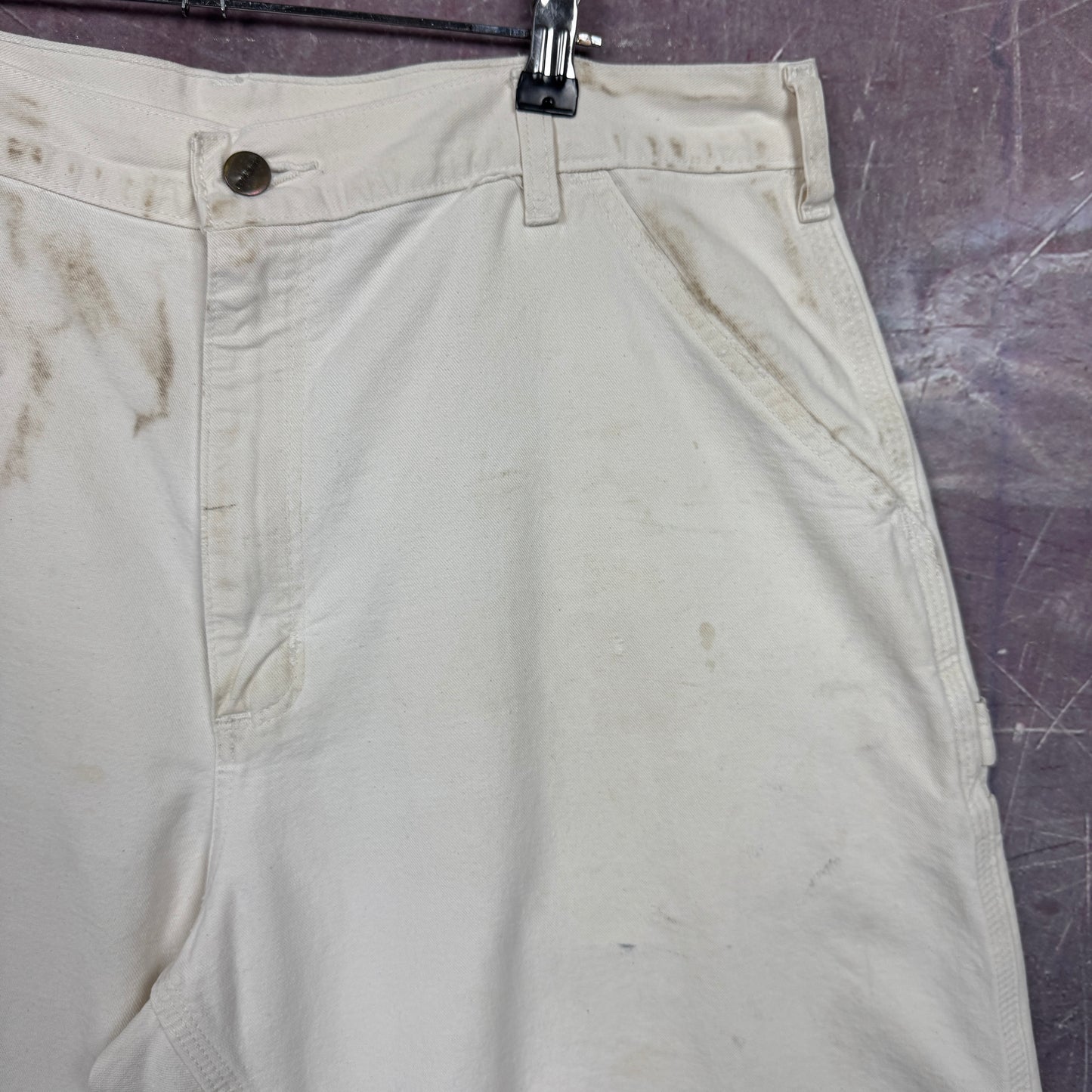 90s White Carhartt Carpenter Shorts 35x8 3514
