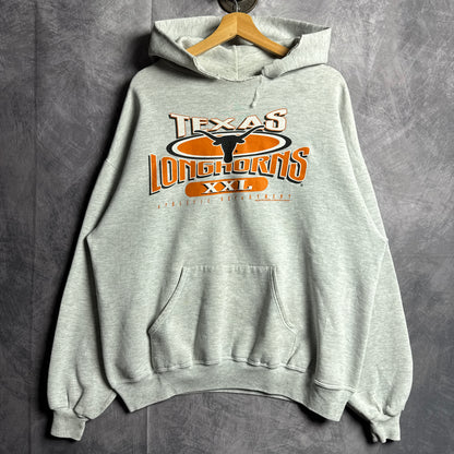 90s Grey Texas Longhorns Hoodie 4431