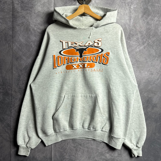 90s Grey Texas Longhorns Hoodie 4431