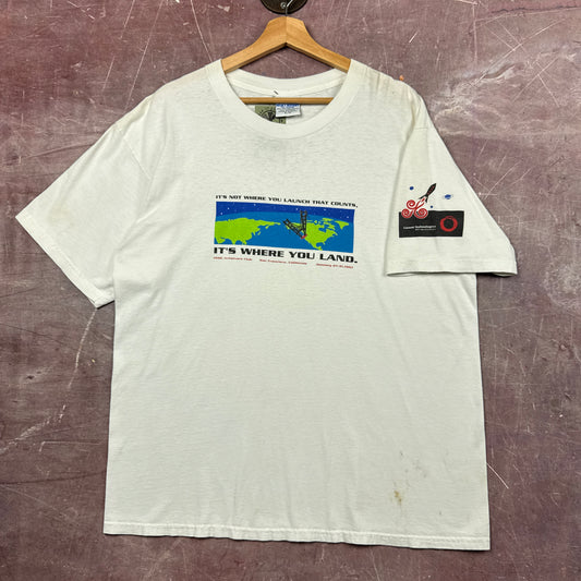 90s White Lucent Technologies Tee 3826