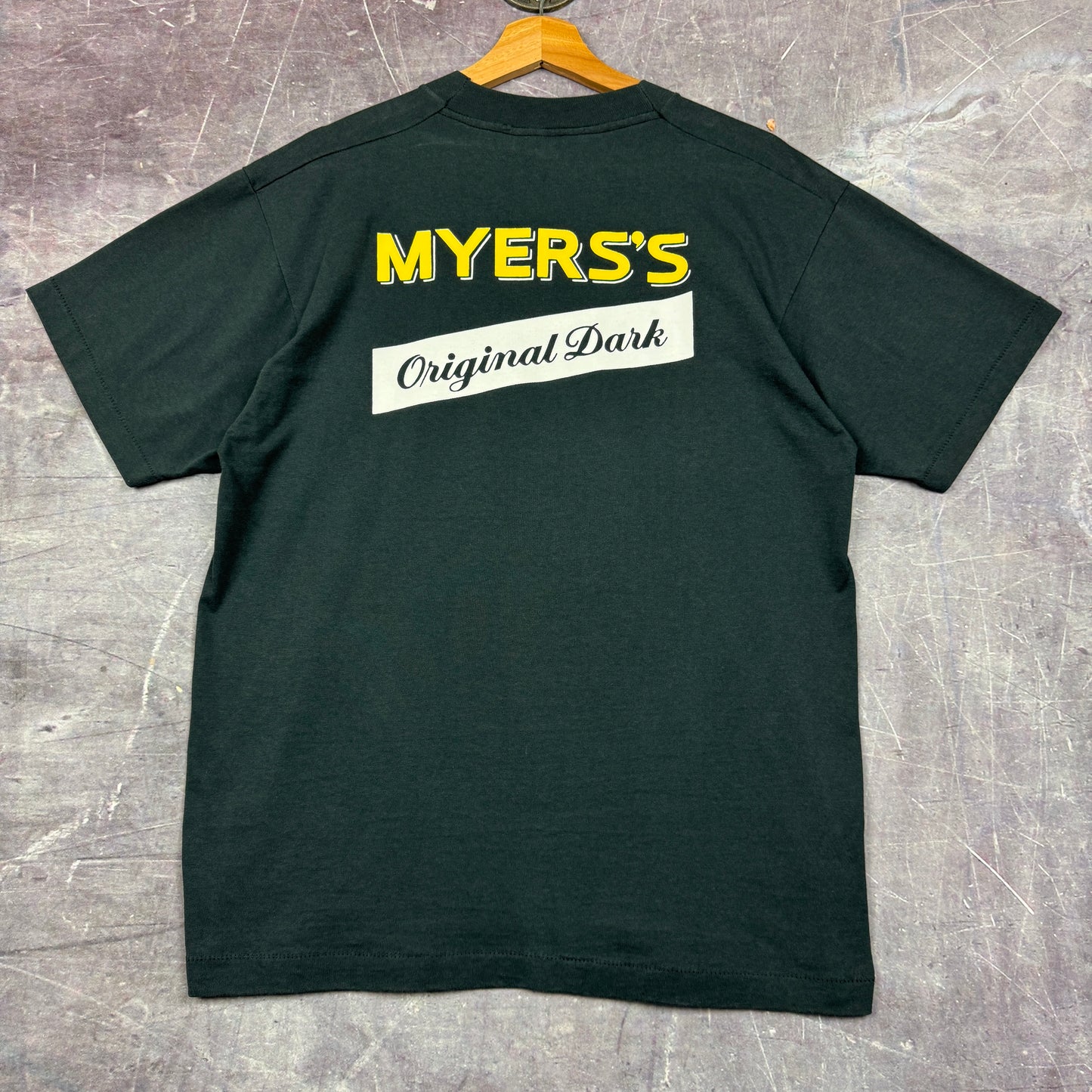 90s Black It's Better In The Dark Myers Graphic Shirt L 0870