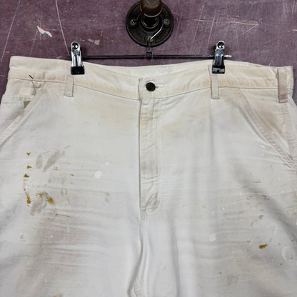 90s White Carhartt Carpenter Shorts 39x8 3515
