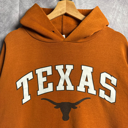 90s Orange Russell Texas Longhorns Hoodie 4428