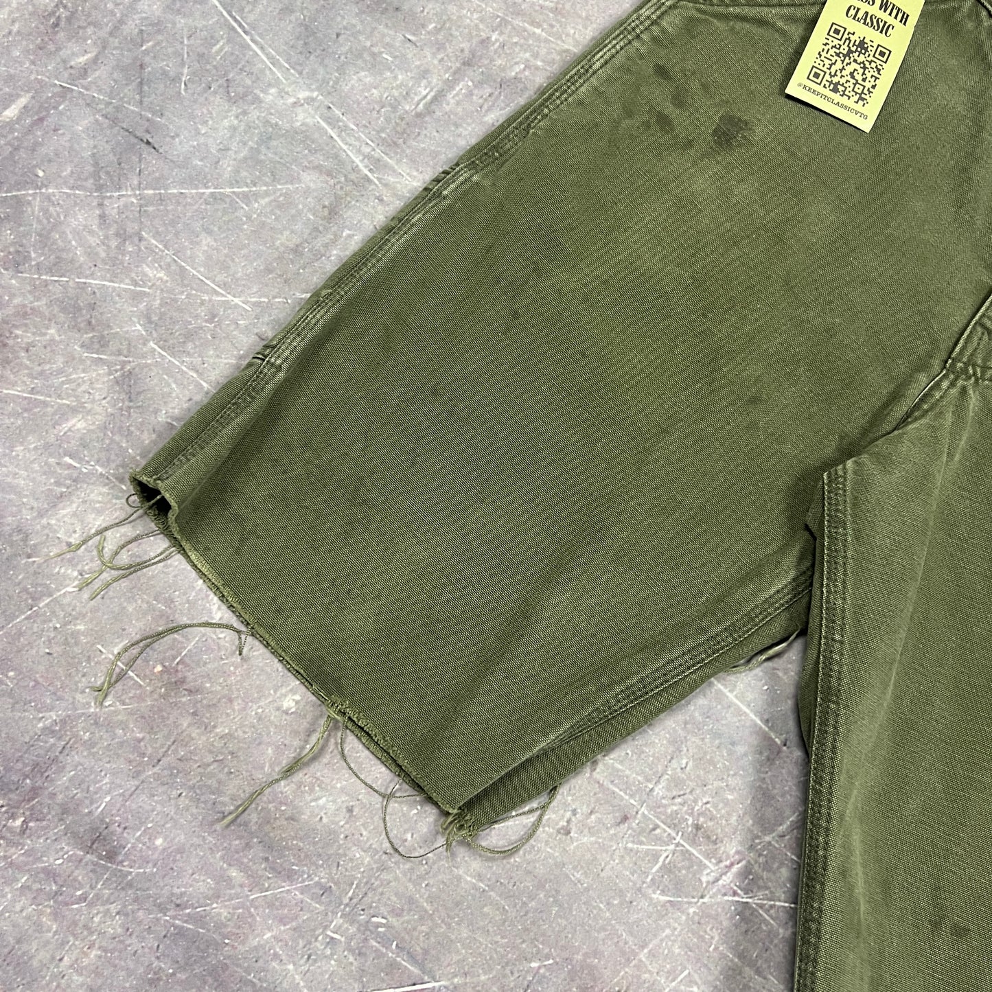 90s Army Green Baggy Big Bill Carpenter Work Shorts 30x11 AZ21