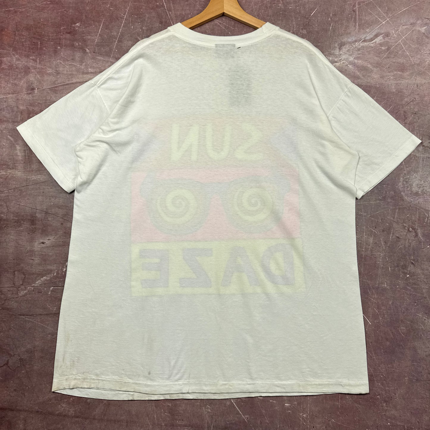 90s White Sun Daze Pop Art Tee 3813