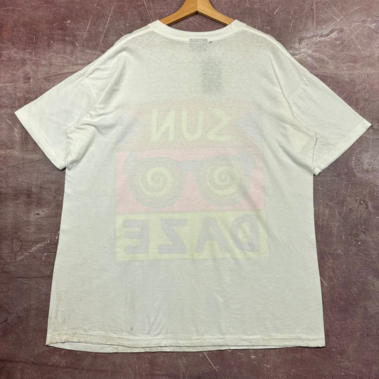 90s White Sun Daze Pop Art Tee 3813