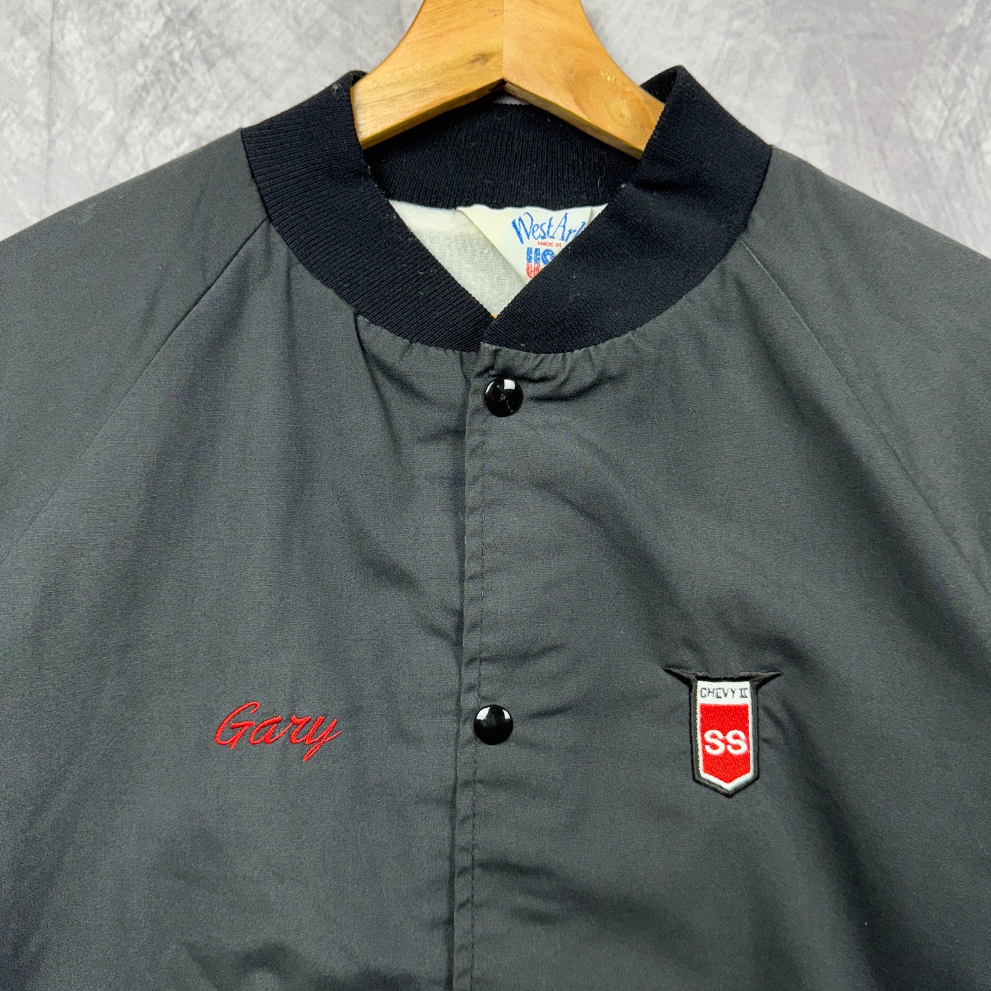 90s Black Chevy SS Bomber Jakcet 4000