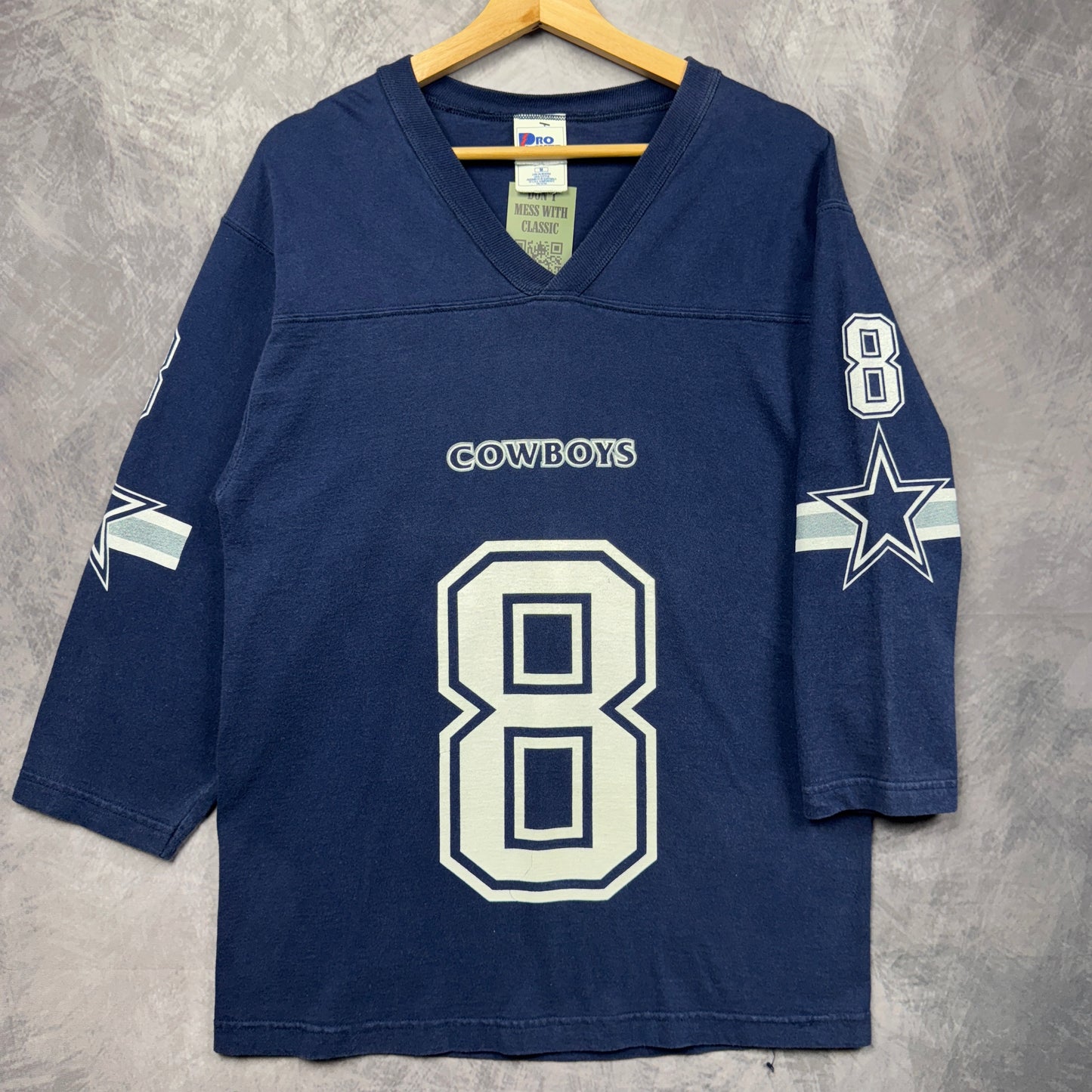 1997 Blue Dallas Cowboys Troy Aikman Jersey Shirt 4147