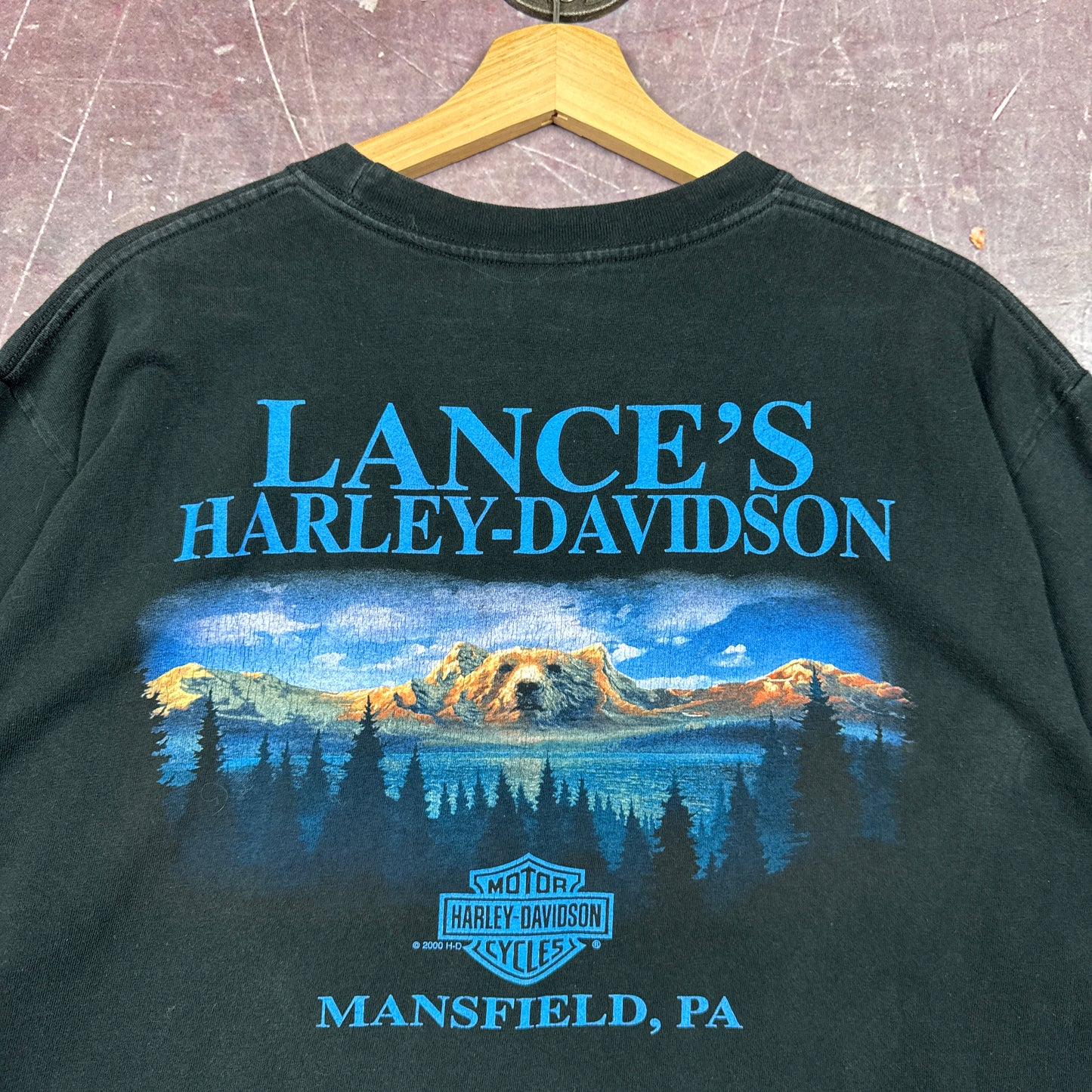 90s Black Harley Davidson Shirt 3173