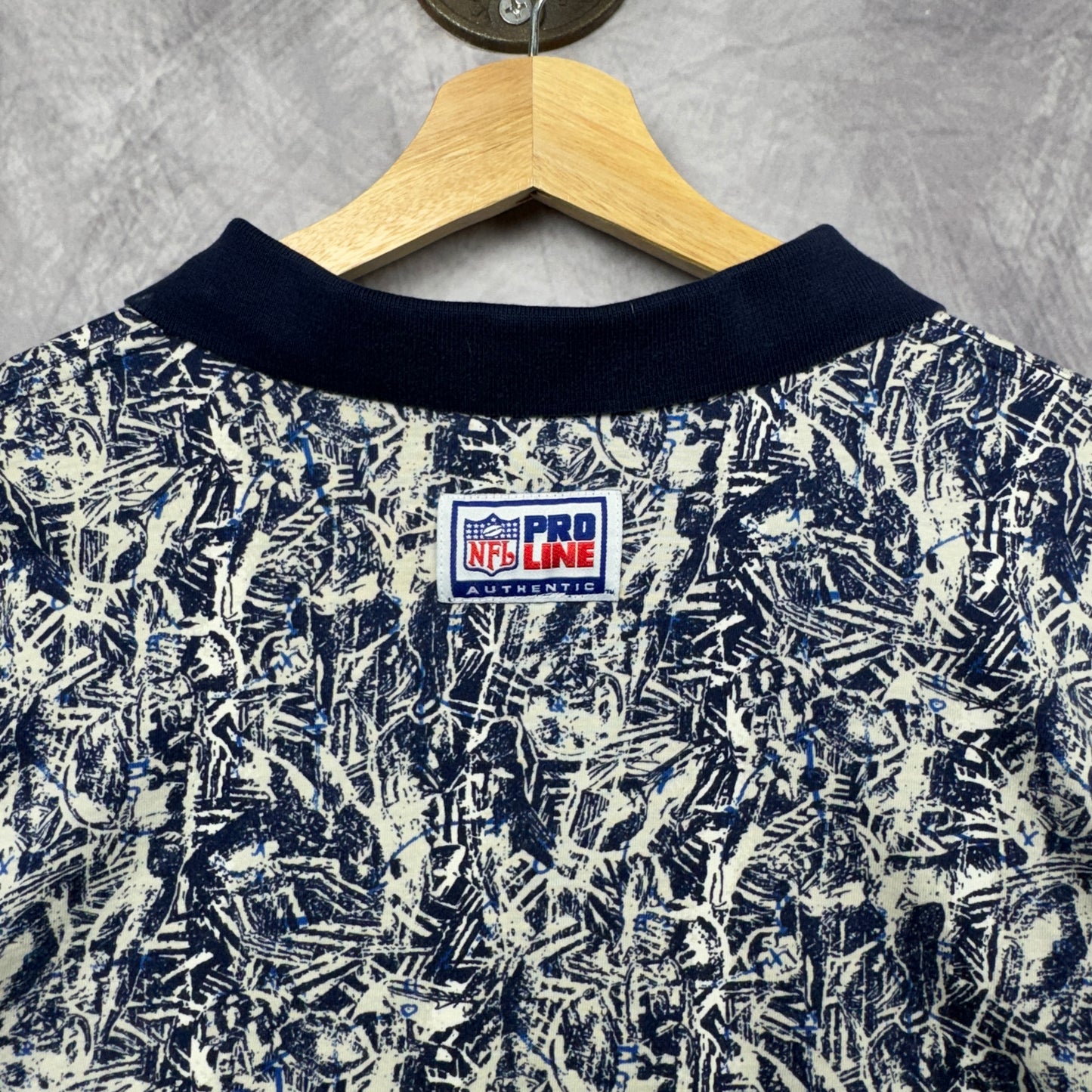 90s Blue and White Dallas Cowboys Nike Shirt 4235