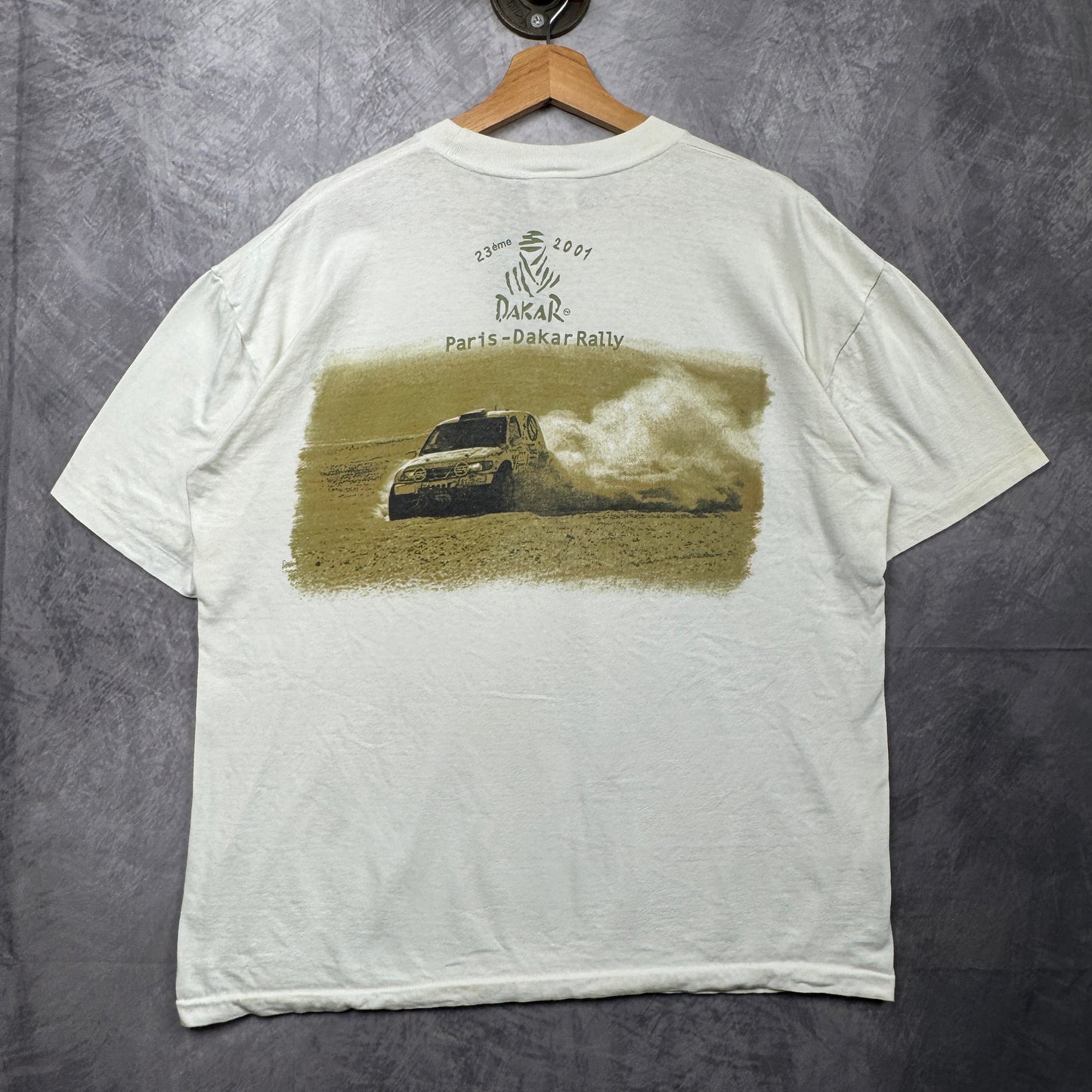 2001 White Kia Racing Paris-Dakar Rally Shirt 3937