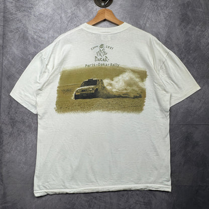 2001 White Kia Racing Paris-Dakar Rally Shirt 3937