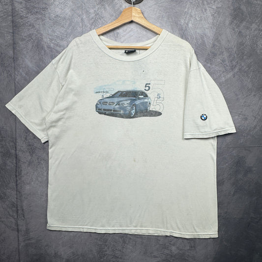 00s White BMW 5 Series Shirt 3917