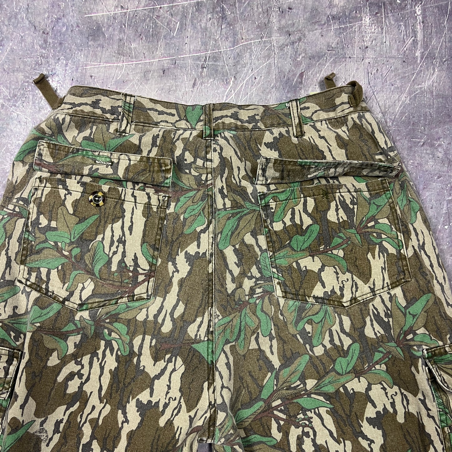 Early 00s Mossy Oak Baggy Camo Realtree Esc Cargo Pants 35x30 AW12