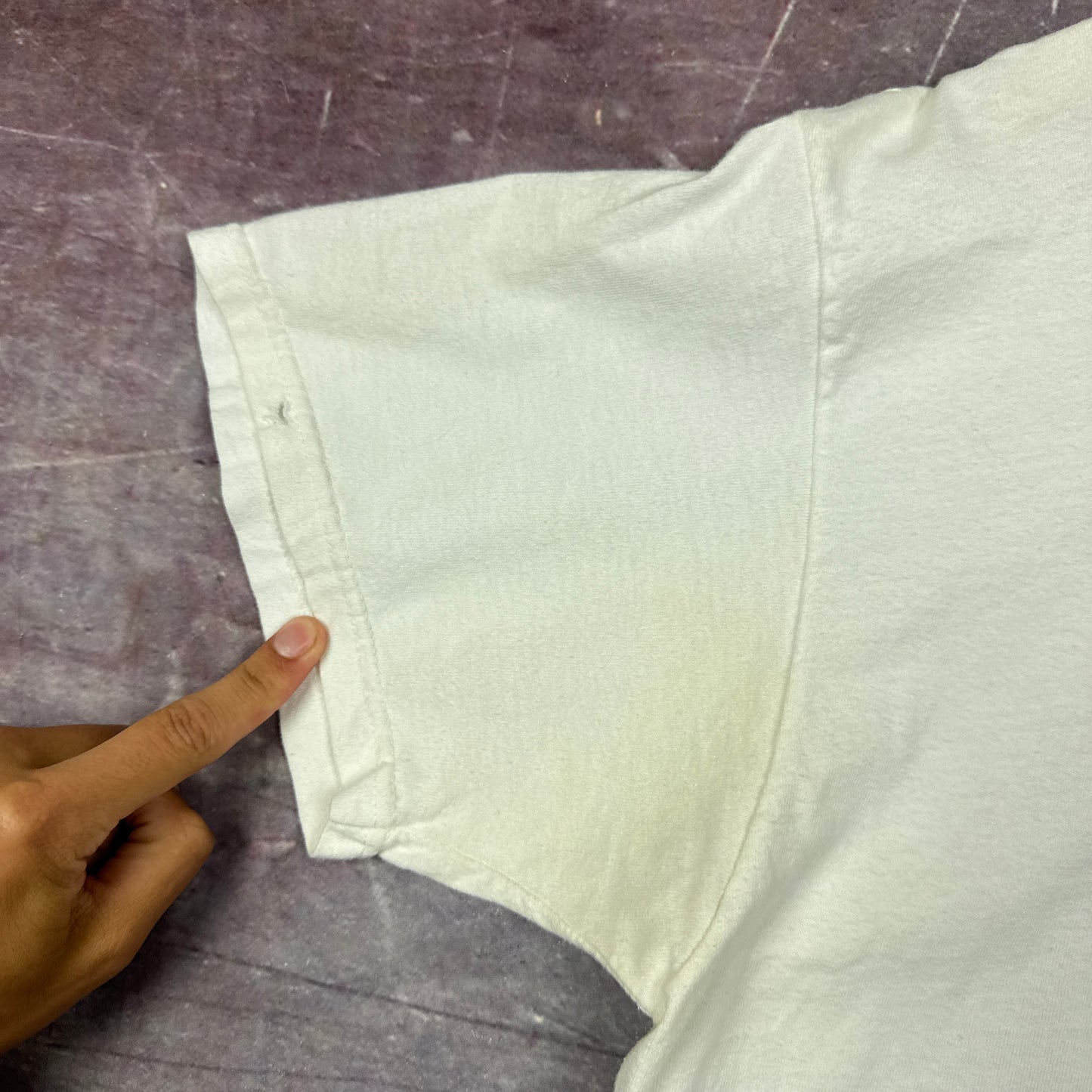 Early 00s White The Beat Walking Out On Love Graphic Shirt L 2927