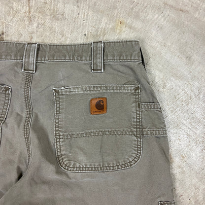 Early 00s Brown Carhartt Baggy Carpenter Work Shorts 32x10.5 BA94