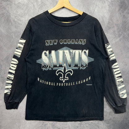 1995 Black New Orleans Saints Longsleeve Shirt 4215