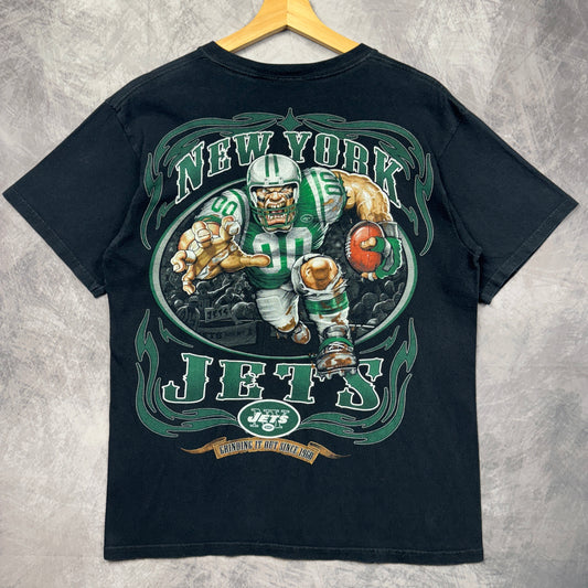 00s Black New York Jets Shirt 4148