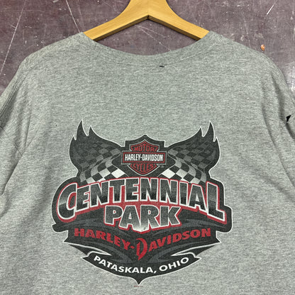 00s Grey Harley Davidson Long Sleeve Shirt 3073
