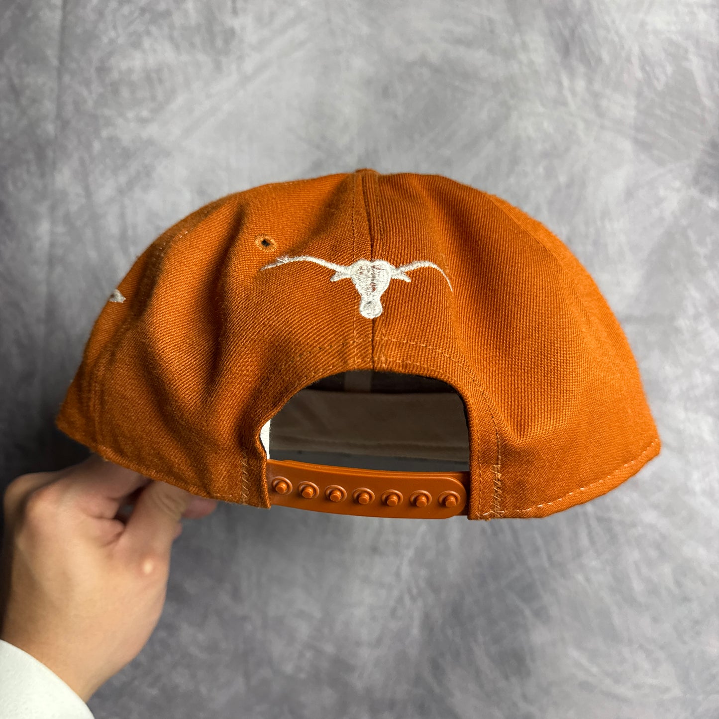 90s Texas Longhorns Hook em Horns Snapback Hat 4635