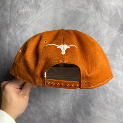 90s Texas Longhorns Hook em Horns Snapback Hat 4635