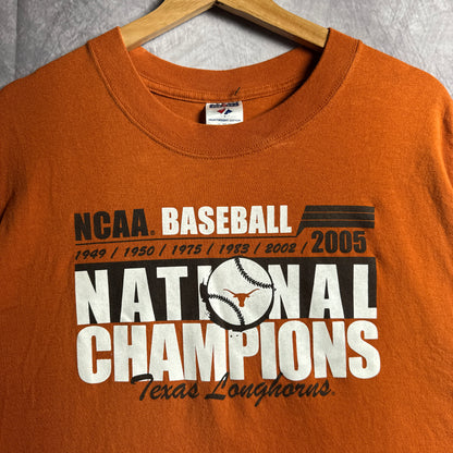 2005 Orange Texas Longhorns Baseball National Champions Shirt 4501