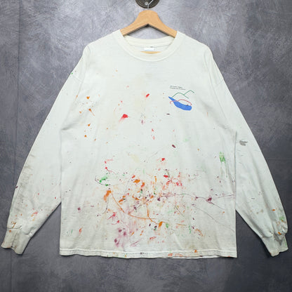 00s White Porsche Painter Long Sleeve Shirt 4024